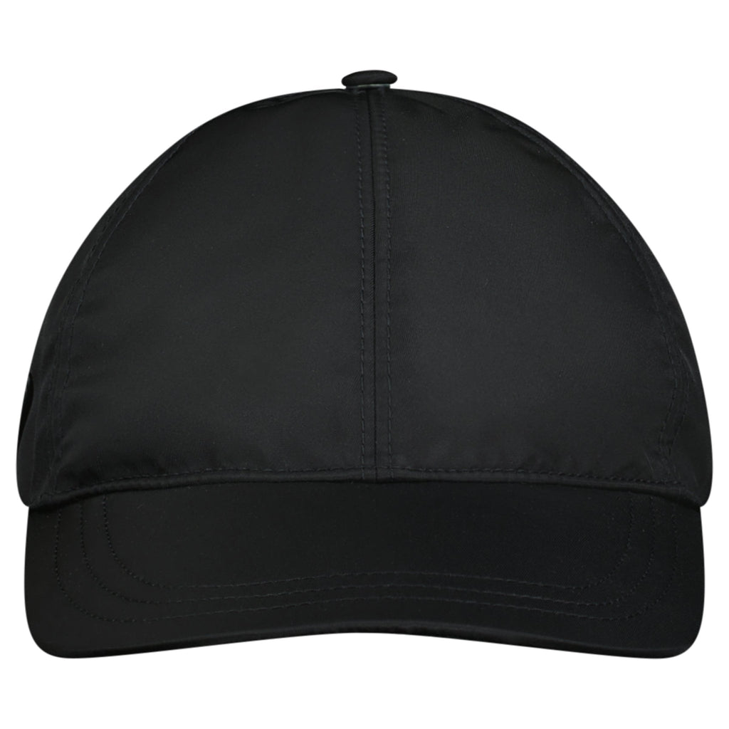 Prada Re - Nylon Triangle Logo Cap Black - chancefashionco