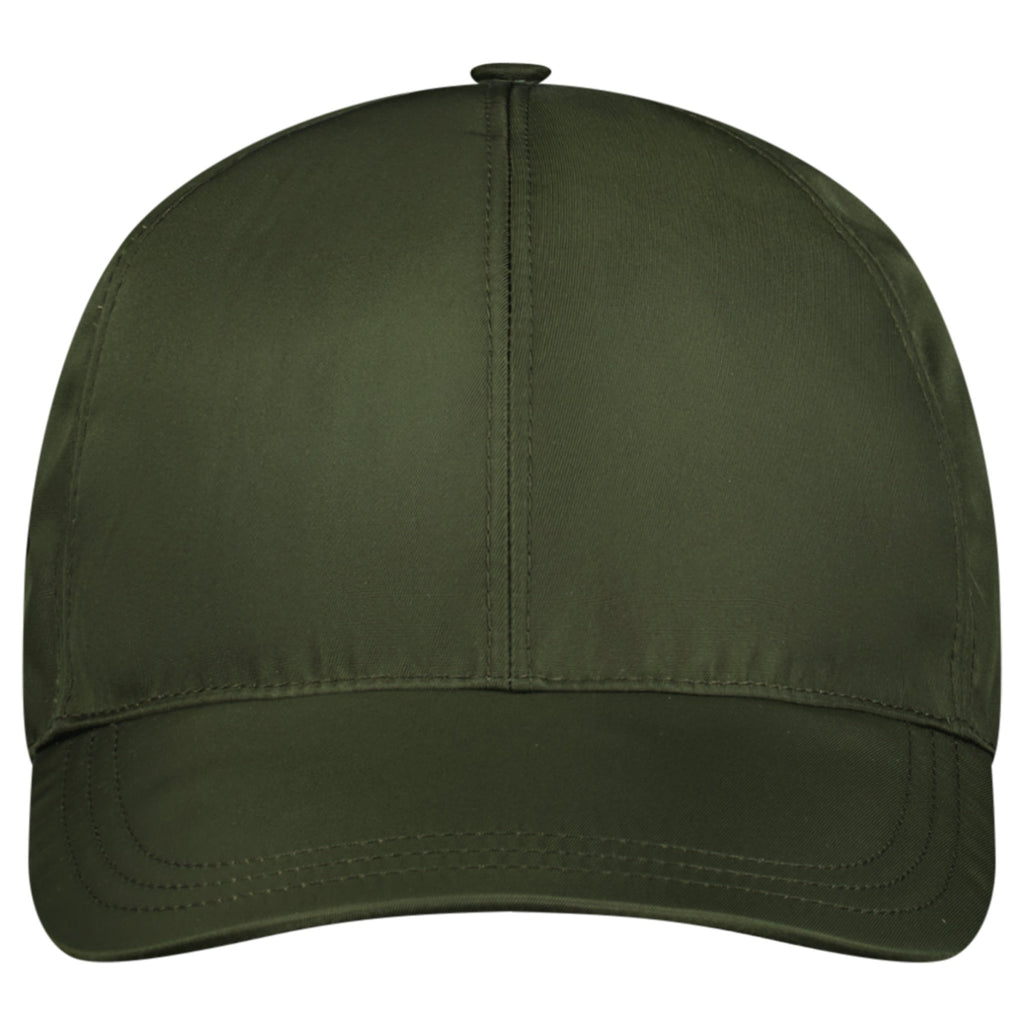 Prada Re - Nylon Triangle Logo Cap Khaki - chancefashionco