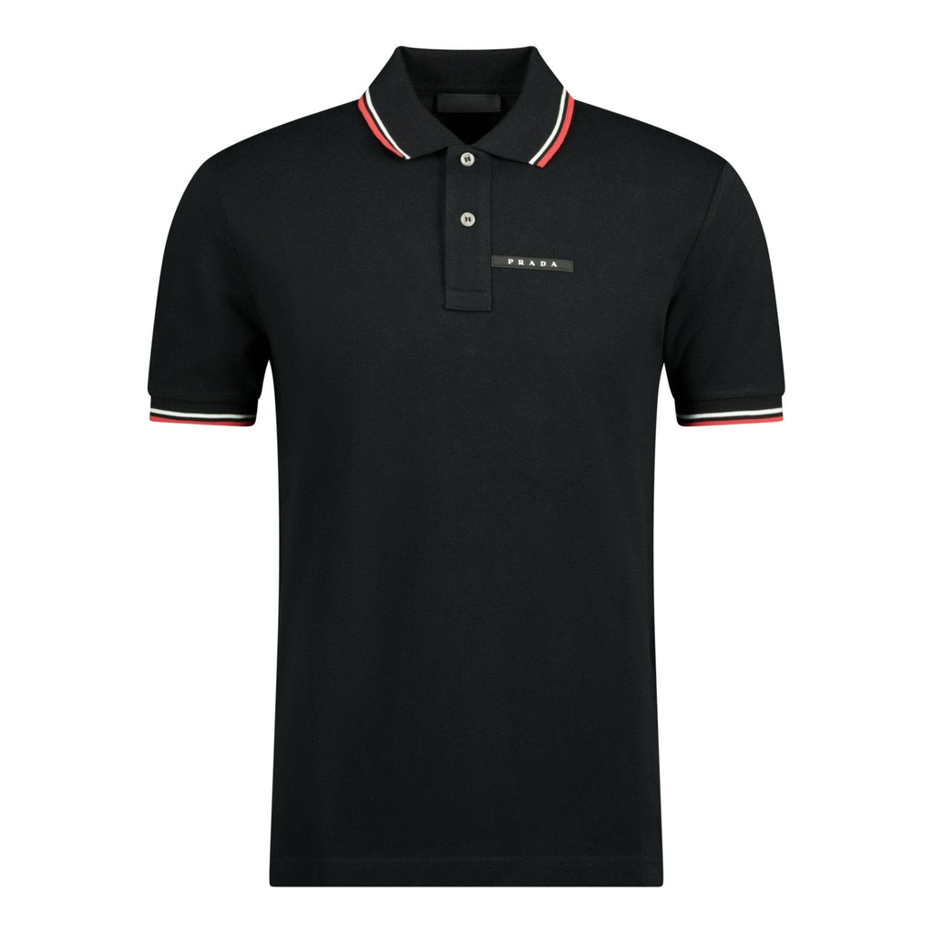 Prada Short Sleeve Polo Black - chancefashionco