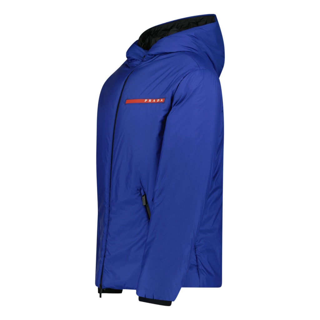 Prada Technical Nylon Padded Jacket Dark Blue - chancefashionco