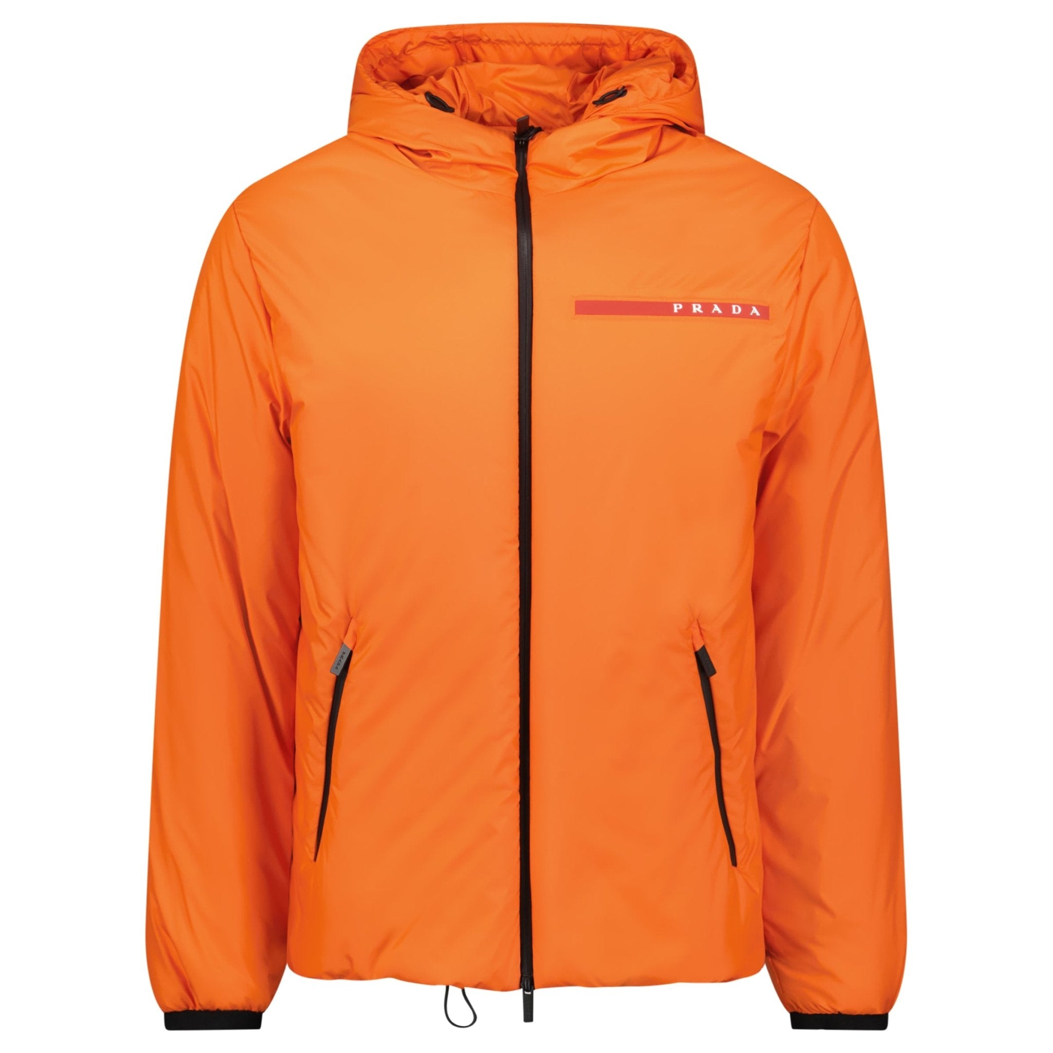 Color variation of Prada Technical Nylon Padded Jacket Orange