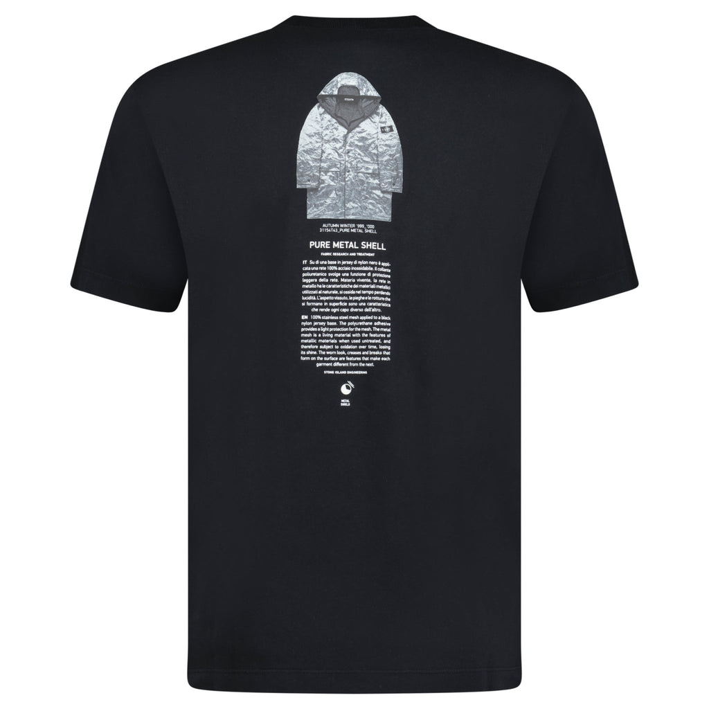 Stone Island Archivo Print T-Shirt Black - chancefashionco