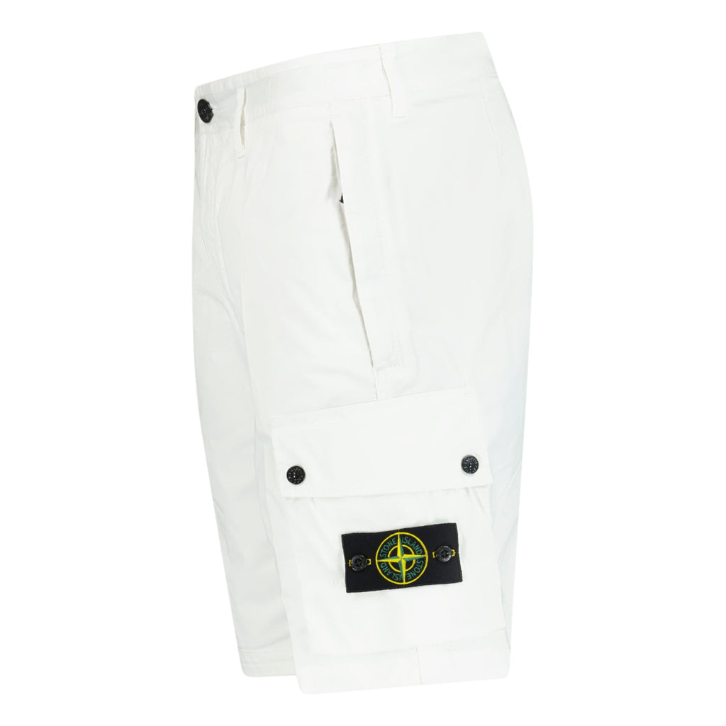 Stone Island Bermuda Shorts White - chancefashionco