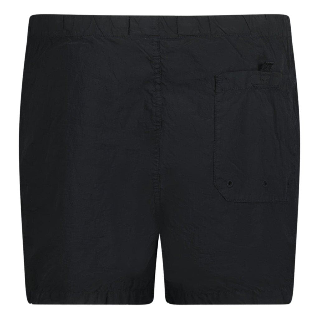 Stone Island Nylon Metal Button Swim Shorts Black - chancefashionco