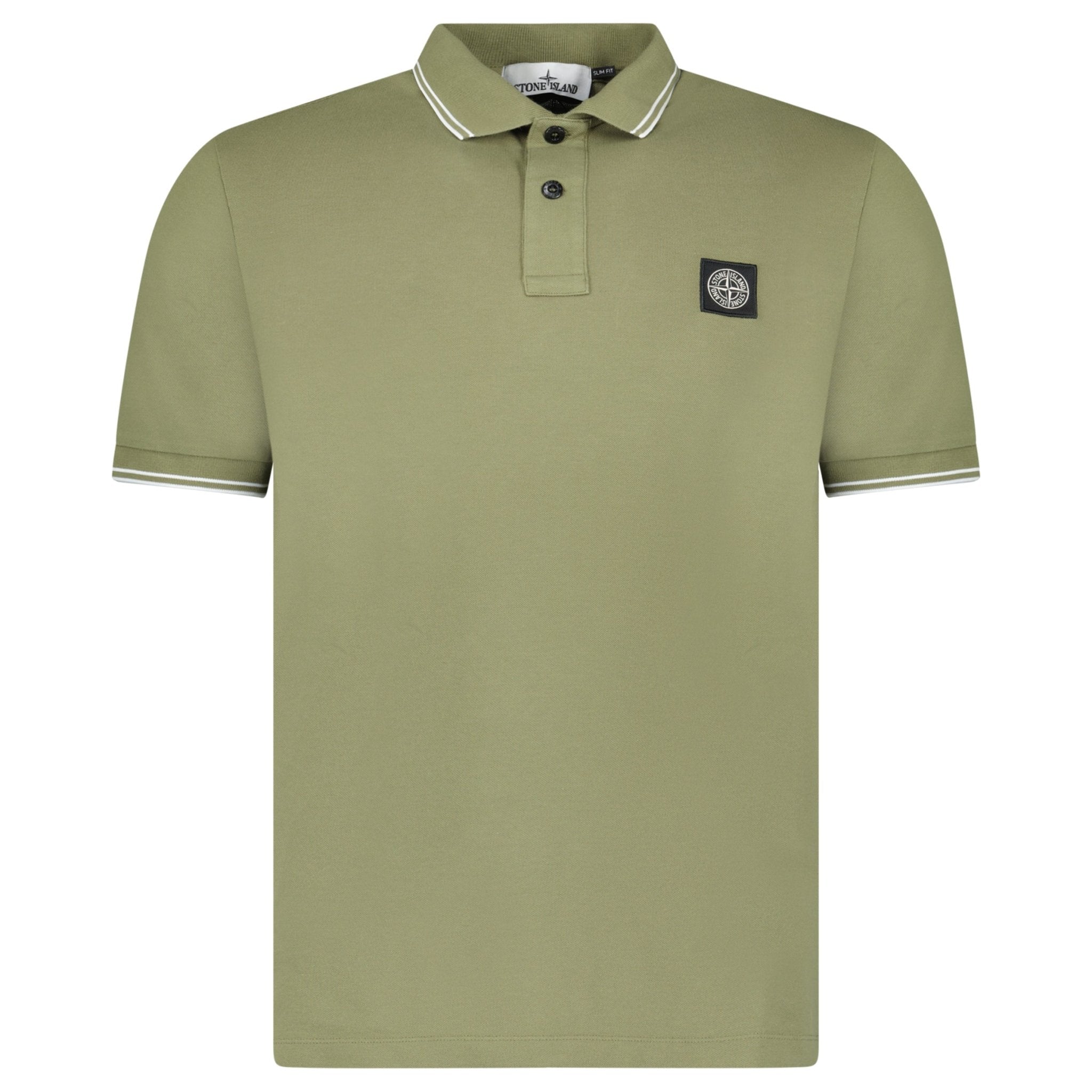 Color variation of Stone Island Compass Logo Polo Olive