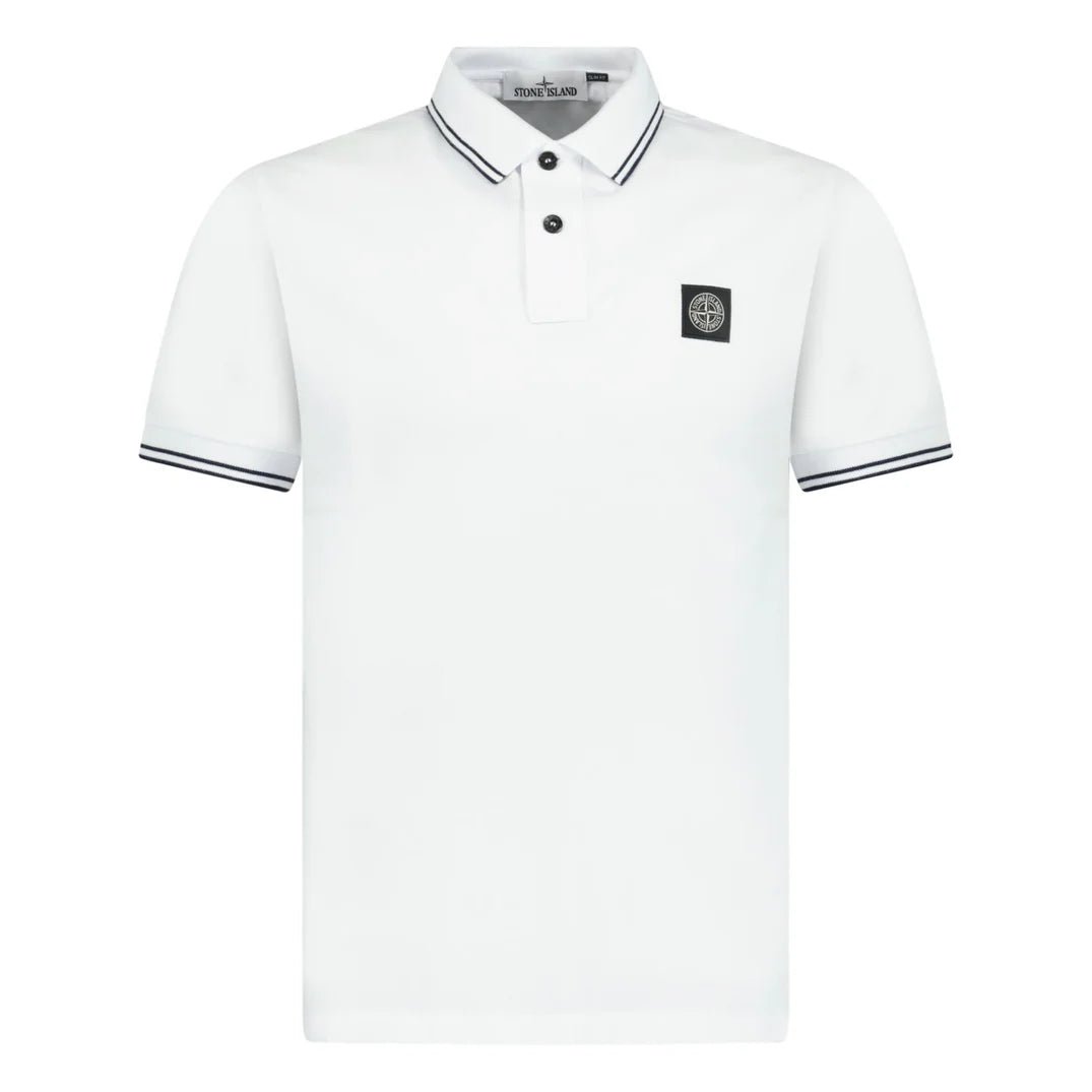 Color variation of Stone Island Compass Logo Polo White