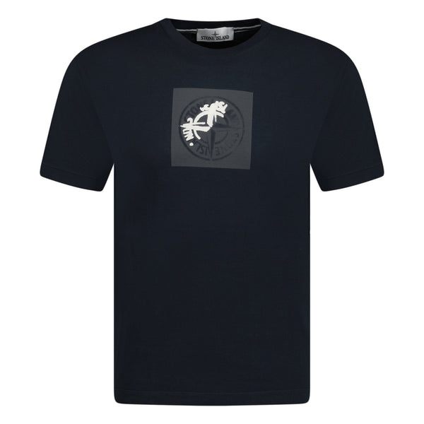 Stone Island Compass Logo T-Shirt Black chancefashionco