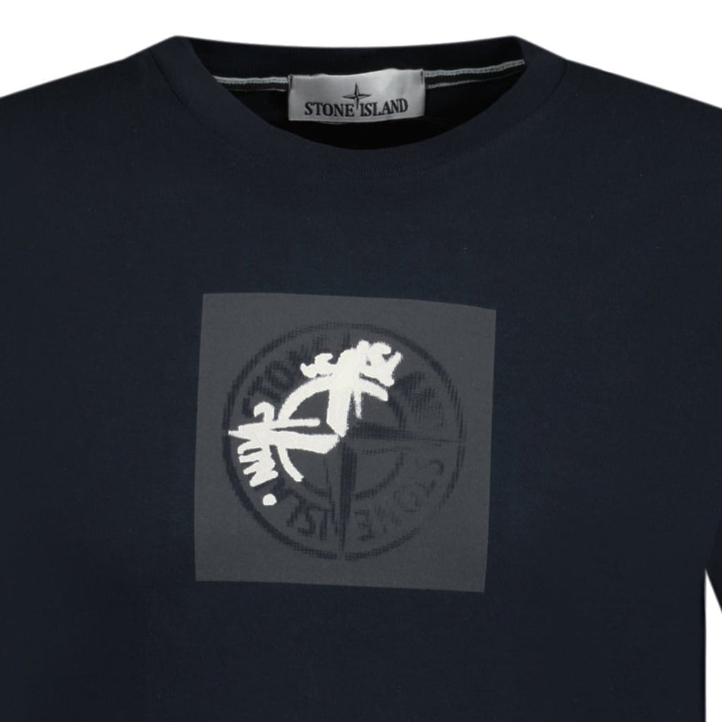 Stone Island Compass Logo T-Shirt Black - chancefashionco