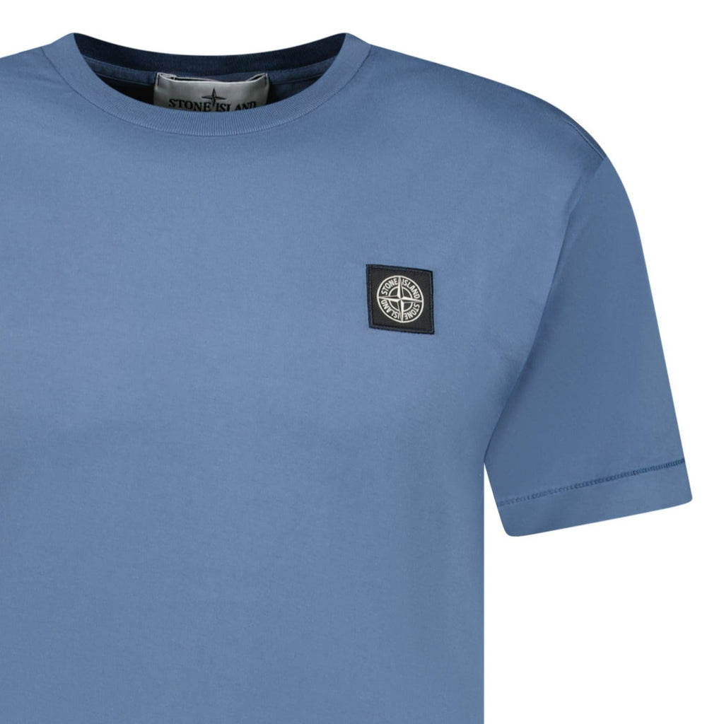 Stone Island Compass Logo T-Shirt Blue - chancefashionco