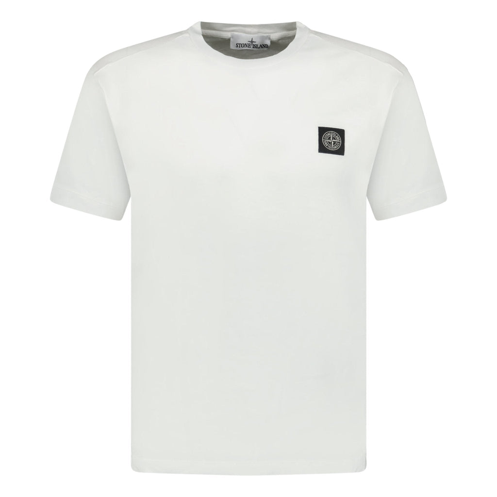 Stone Island Compass Logo T-Shirt White - chancefashionco