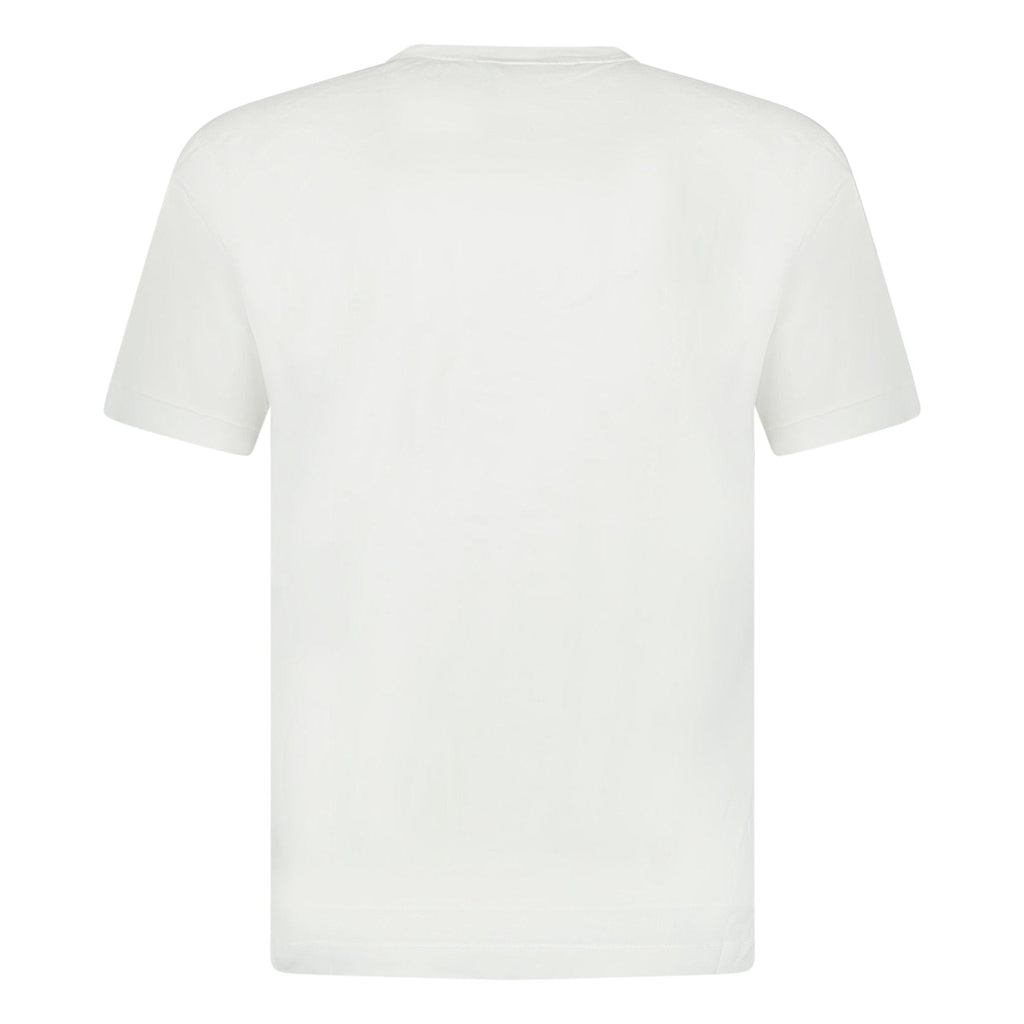 Stone Island Compass Logo T-Shirt White - chancefashionco