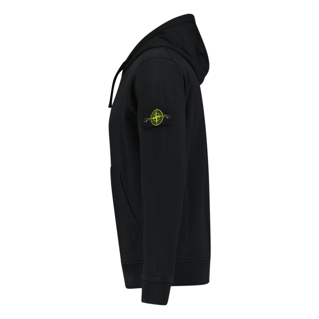 Stone Island Cotton Hoodie Sweatshirt Black - chancefashionco