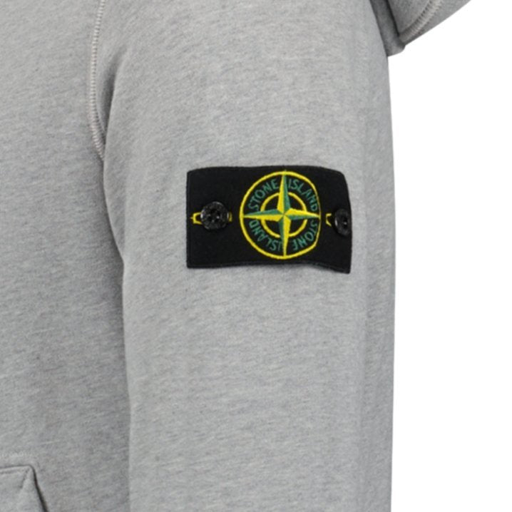 Stone Island Cotton Hoodie Sweatshirt Grey - chancefashionco