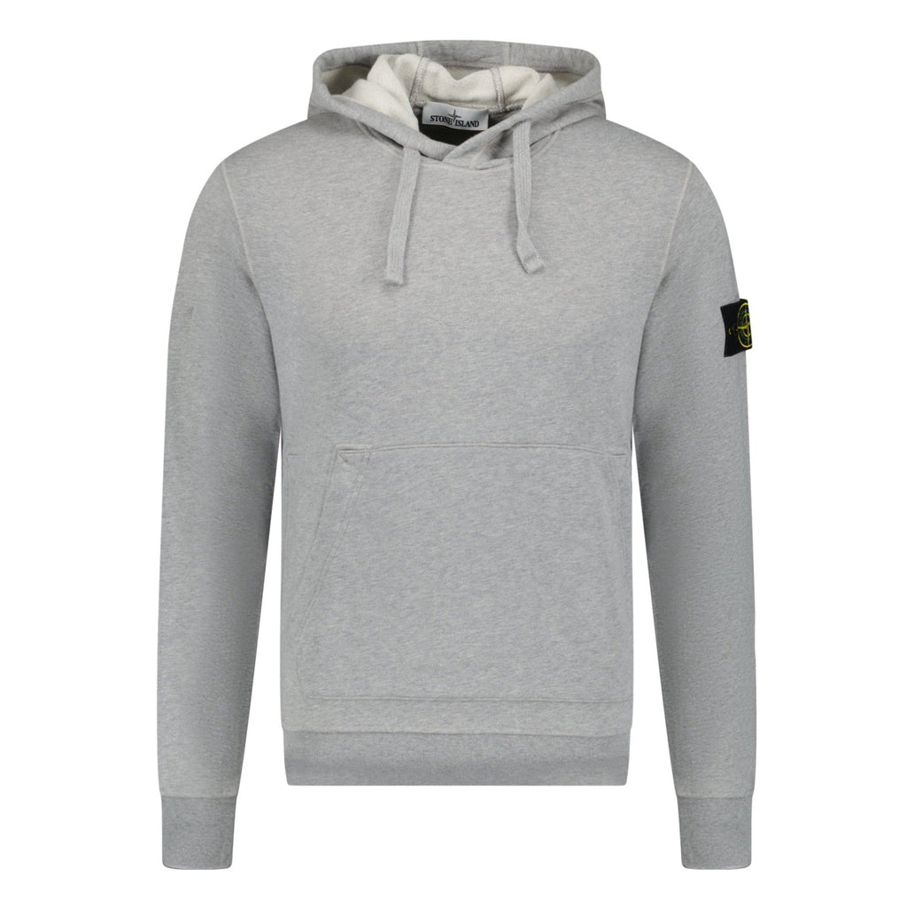 Stone Island Cotton Hoodie Sweatshirt Grey - chancefashionco