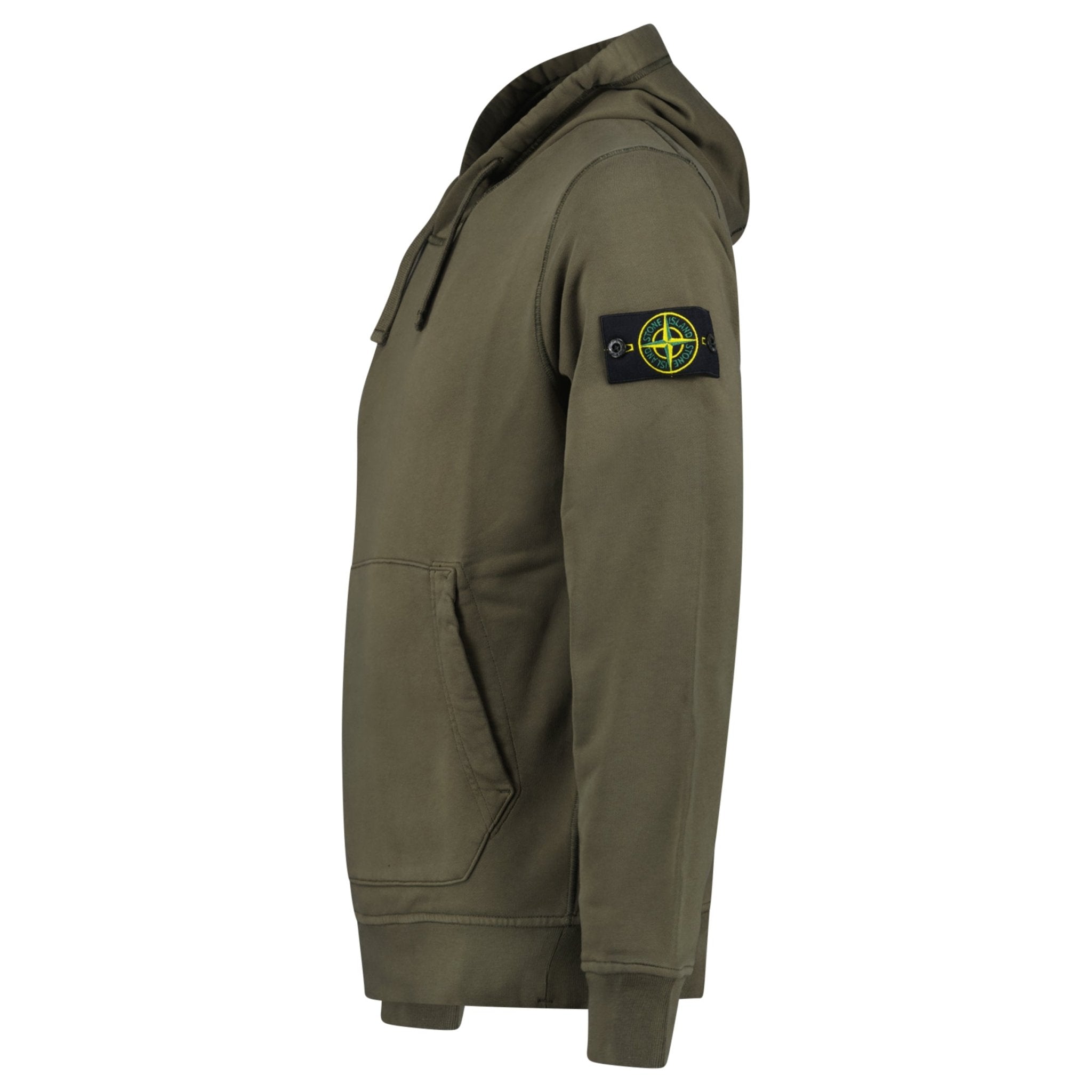 Stone Island Cotton Hoodie Sweatshirt Khaki