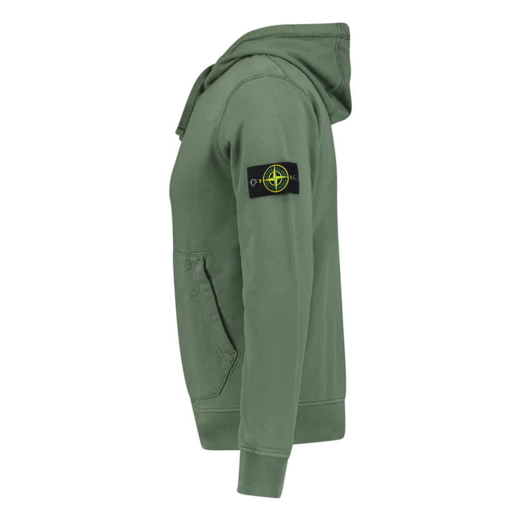 Stone Island Cotton Hoodie Sweatshirt Musk Green - chancefashionco