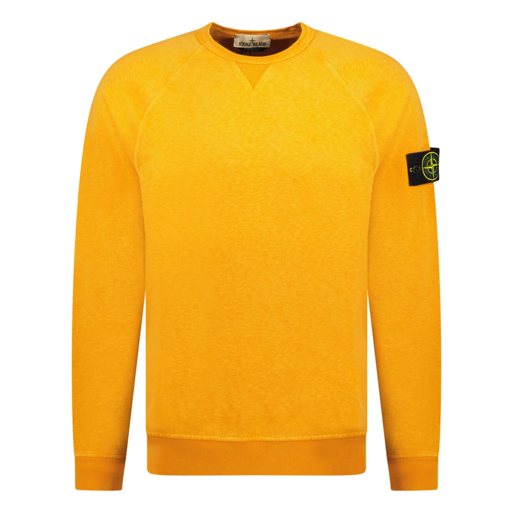 Stone Island Cotton Light Sweatshirt Orange - chancefashionco