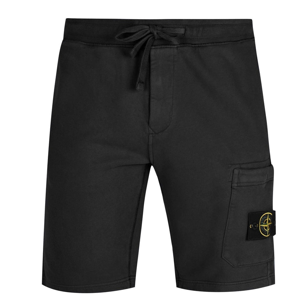 Stone Island Cotton Sweat Shorts Black - chancefashionco