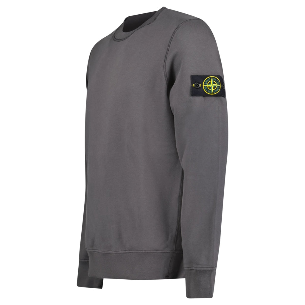 Stone Island Cotton Sweatshirt Charcoal - chancefashionco