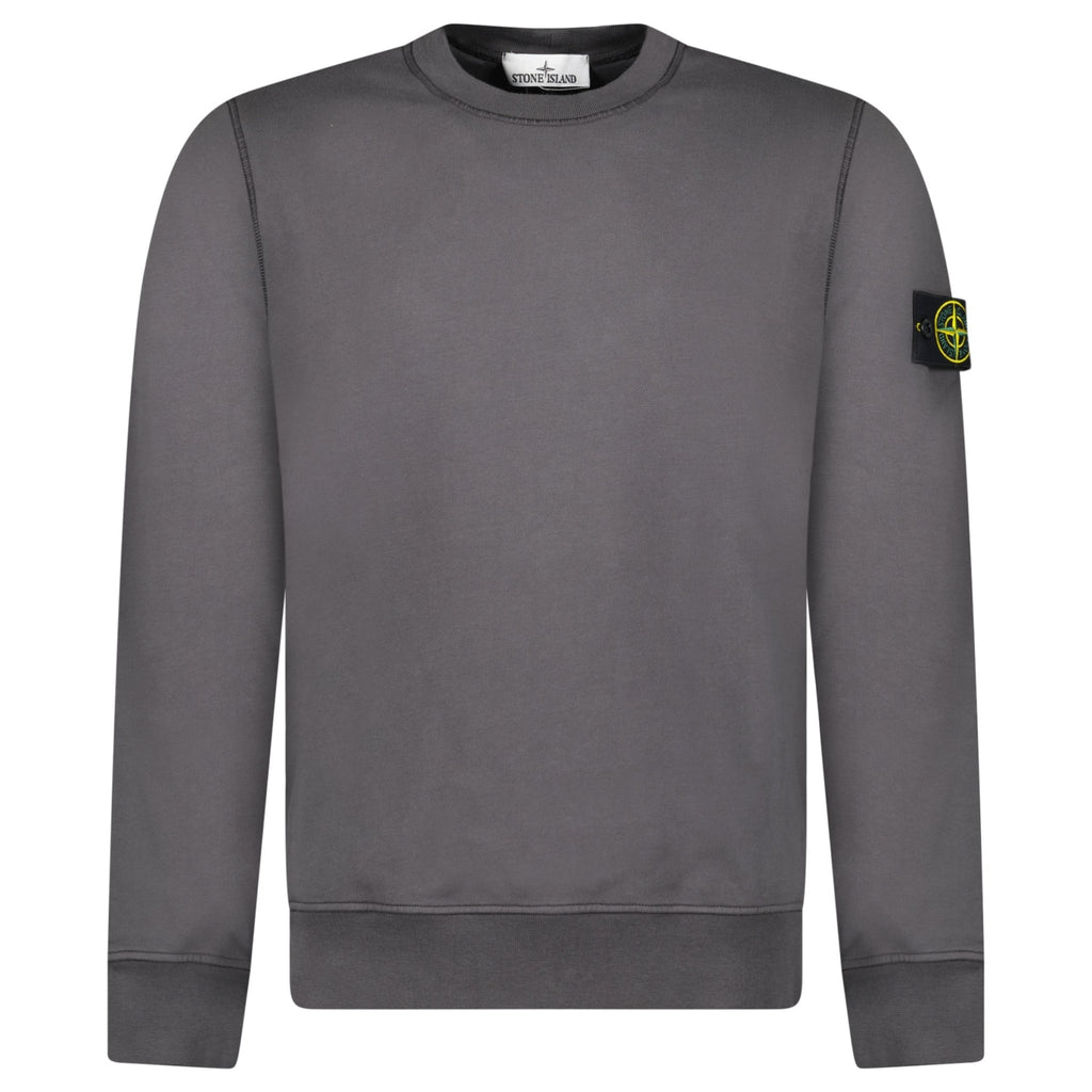 Stone Island Cotton Sweatshirt Charcoal - chancefashionco