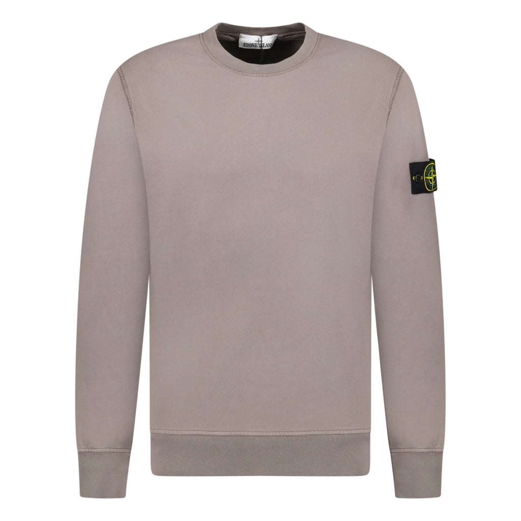 Stone Island Cotton Sweatshirt Dove Grey - chancefashionco