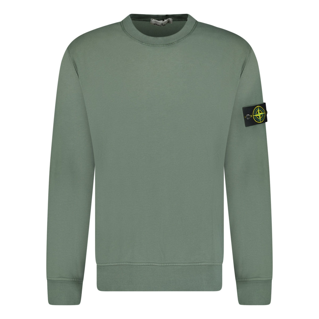 Stone Island Cotton Sweatshirt Musk Green - chancefashionco