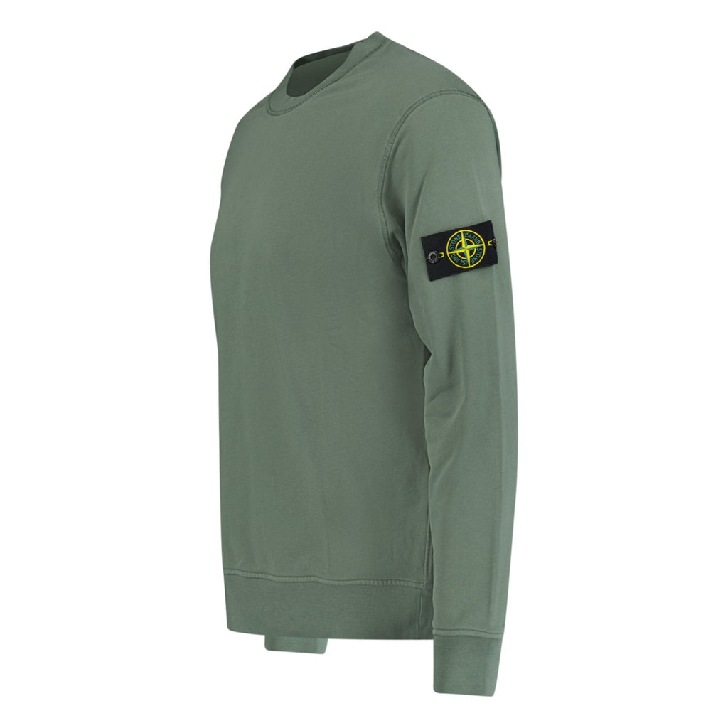 Stone Island Cotton Sweatshirt Musk Green - chancefashionco