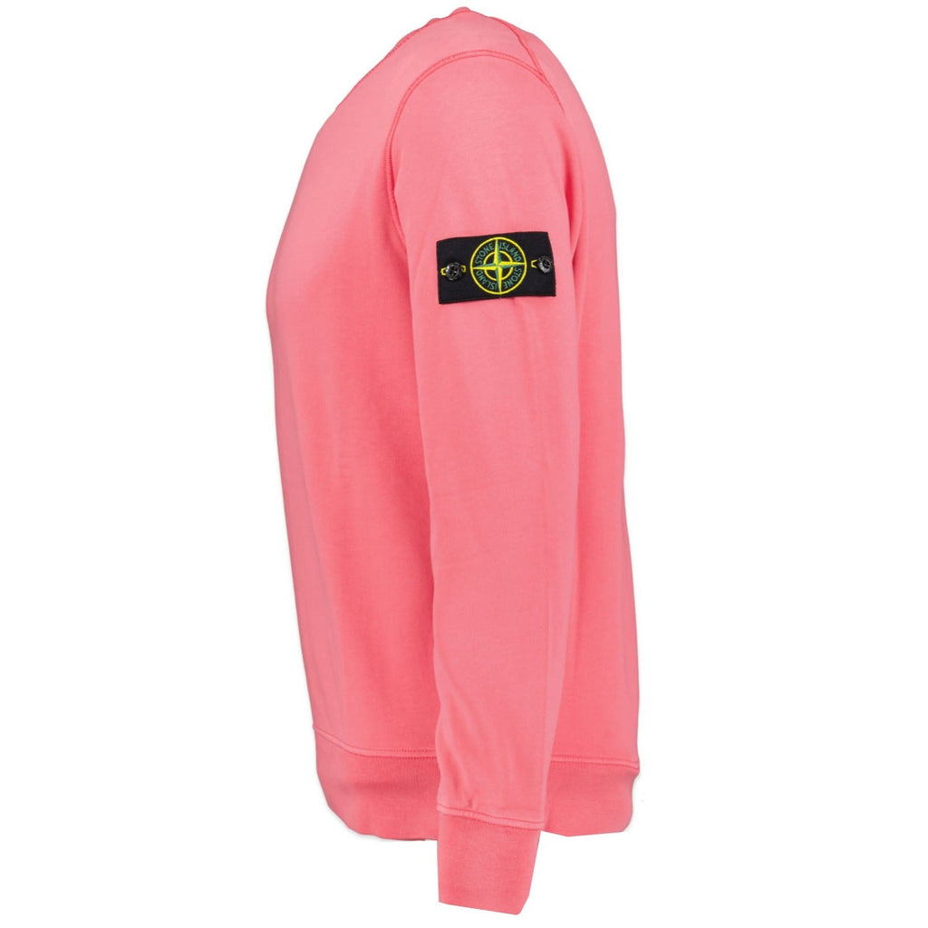 Stone Island Cotton Sweatshirt Pink - chancefashionco