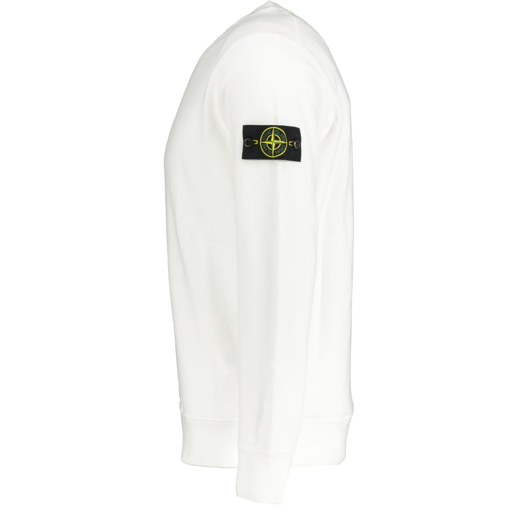 Stone Island Cotton Sweatshirt White - chancefashionco