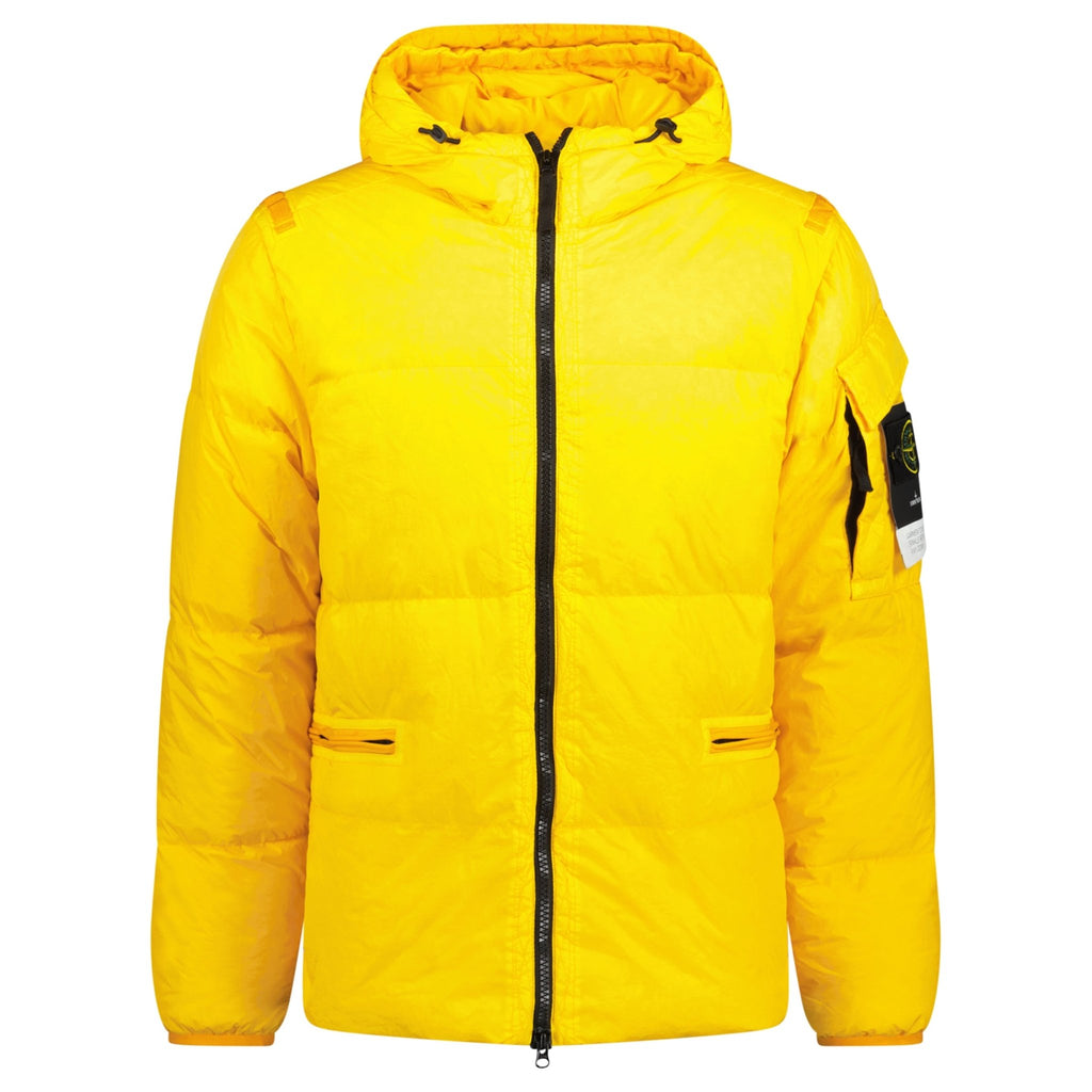 Stone Island Crinkle R - NY Down Jacket Yellow - chancefashionco