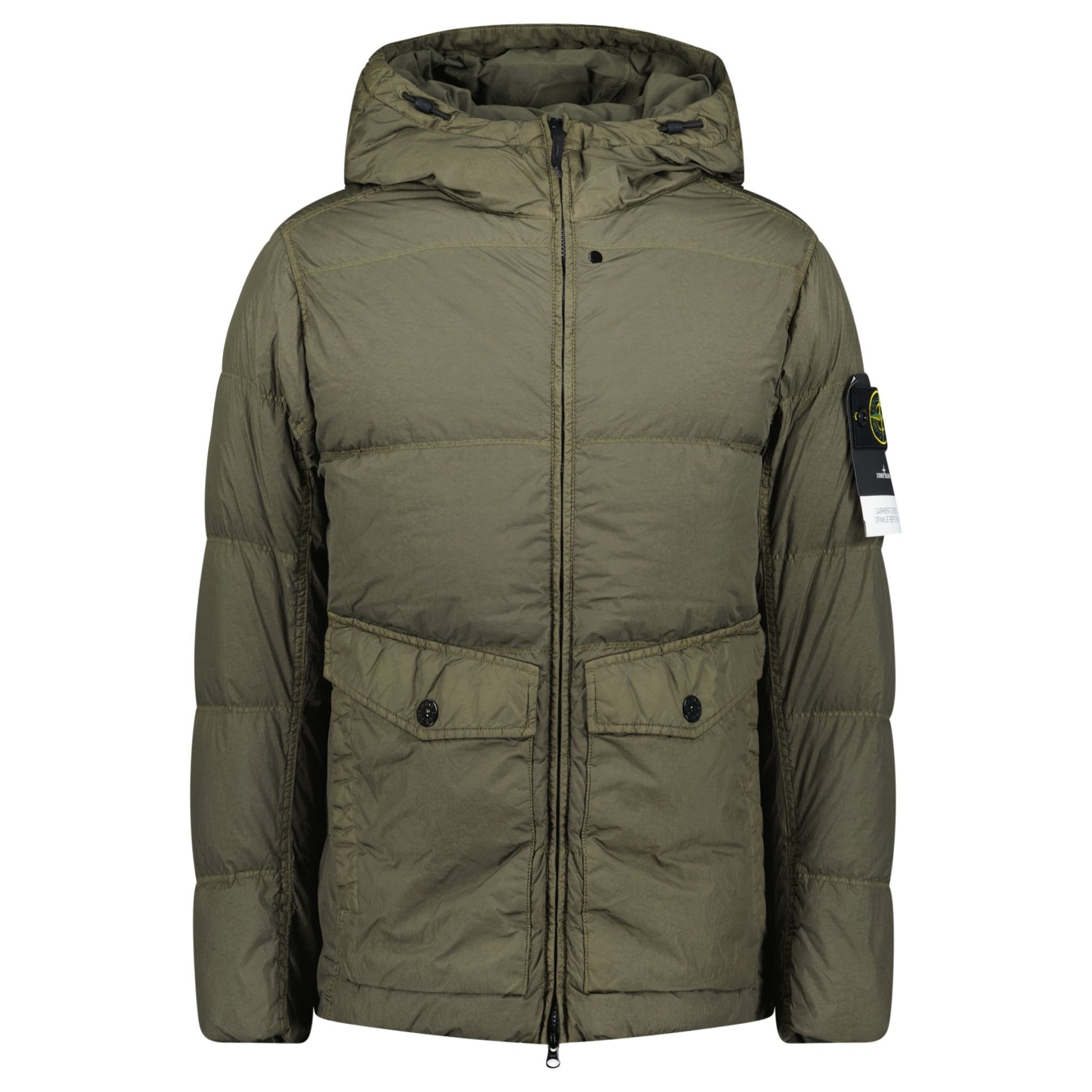 Color variation of Stone Island Crinkle Reps NY Down Jacket Military Green