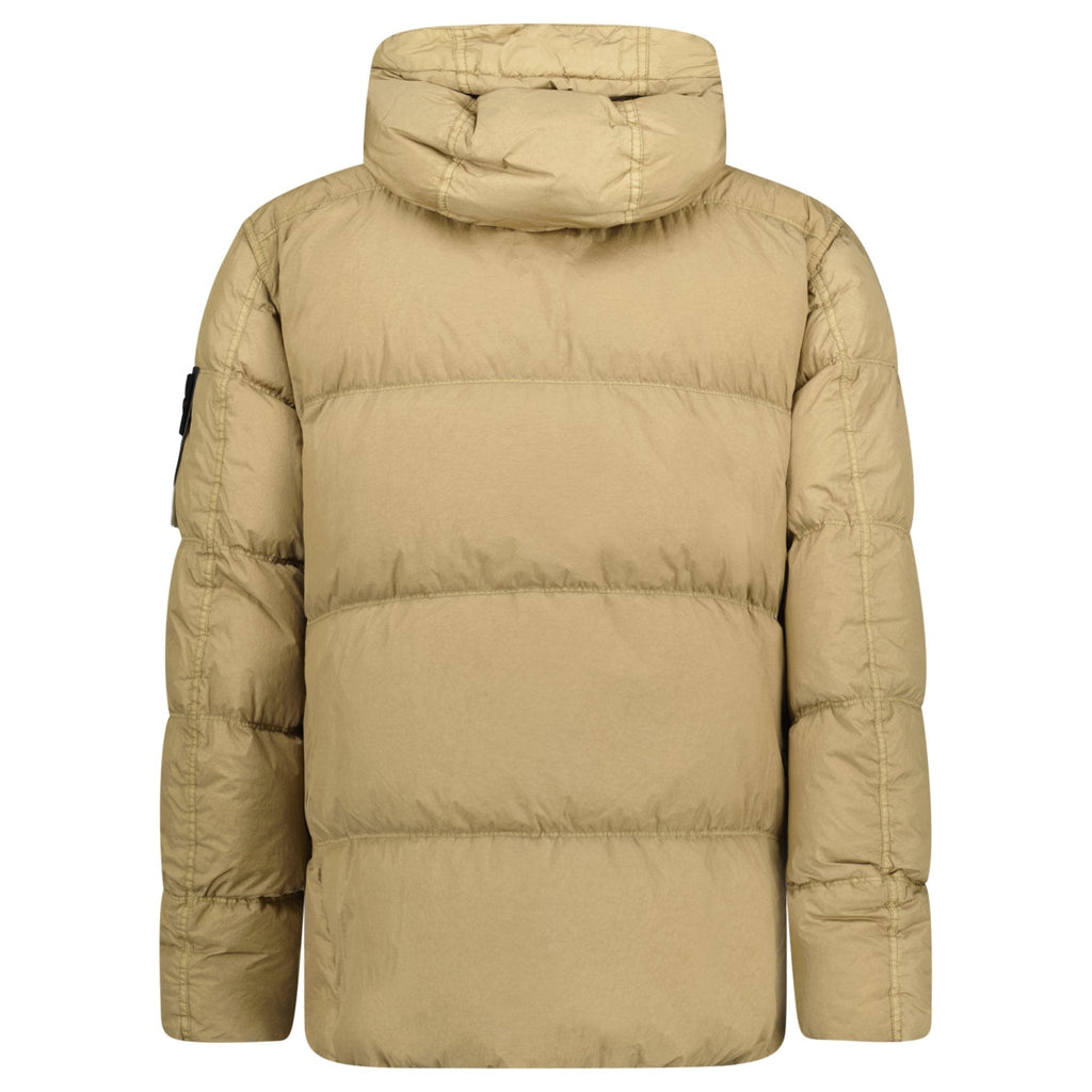 Stone Island Garment Dyed Crinkle Reps Down Jacket Biscuit - chancefashionco