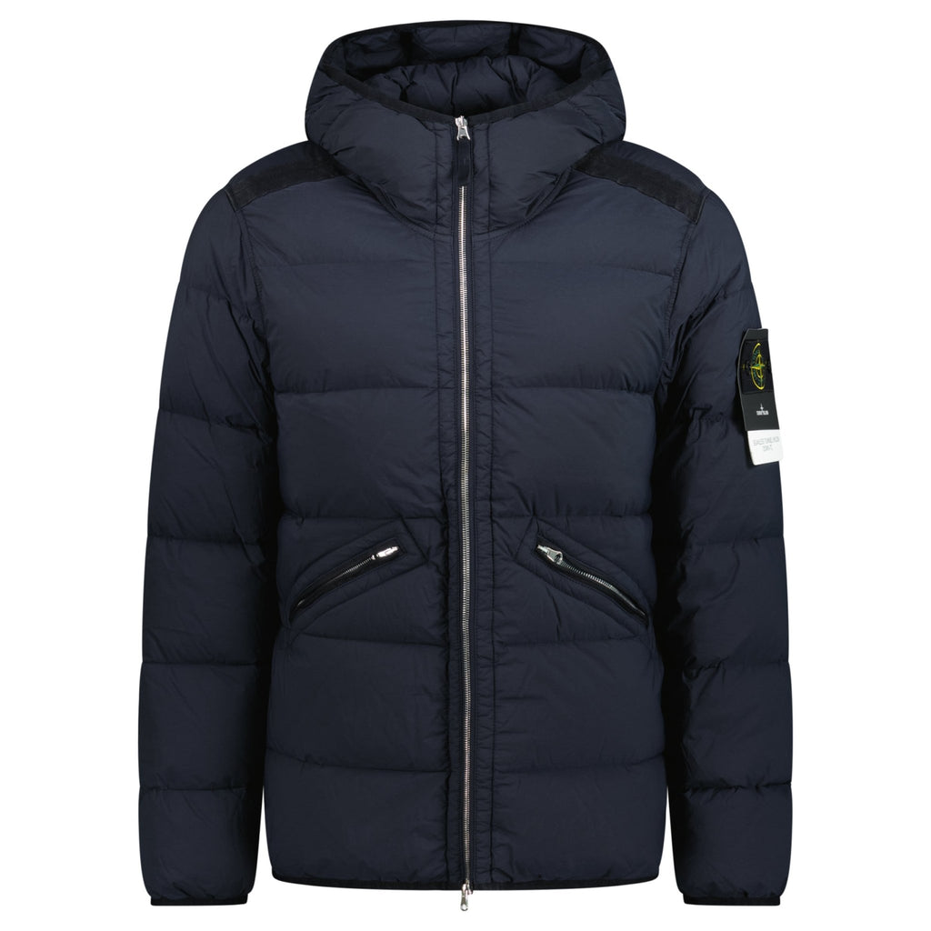 Stone Island Hooded Puffer Seamless Tunnel Nylon Navy - chancefashionco