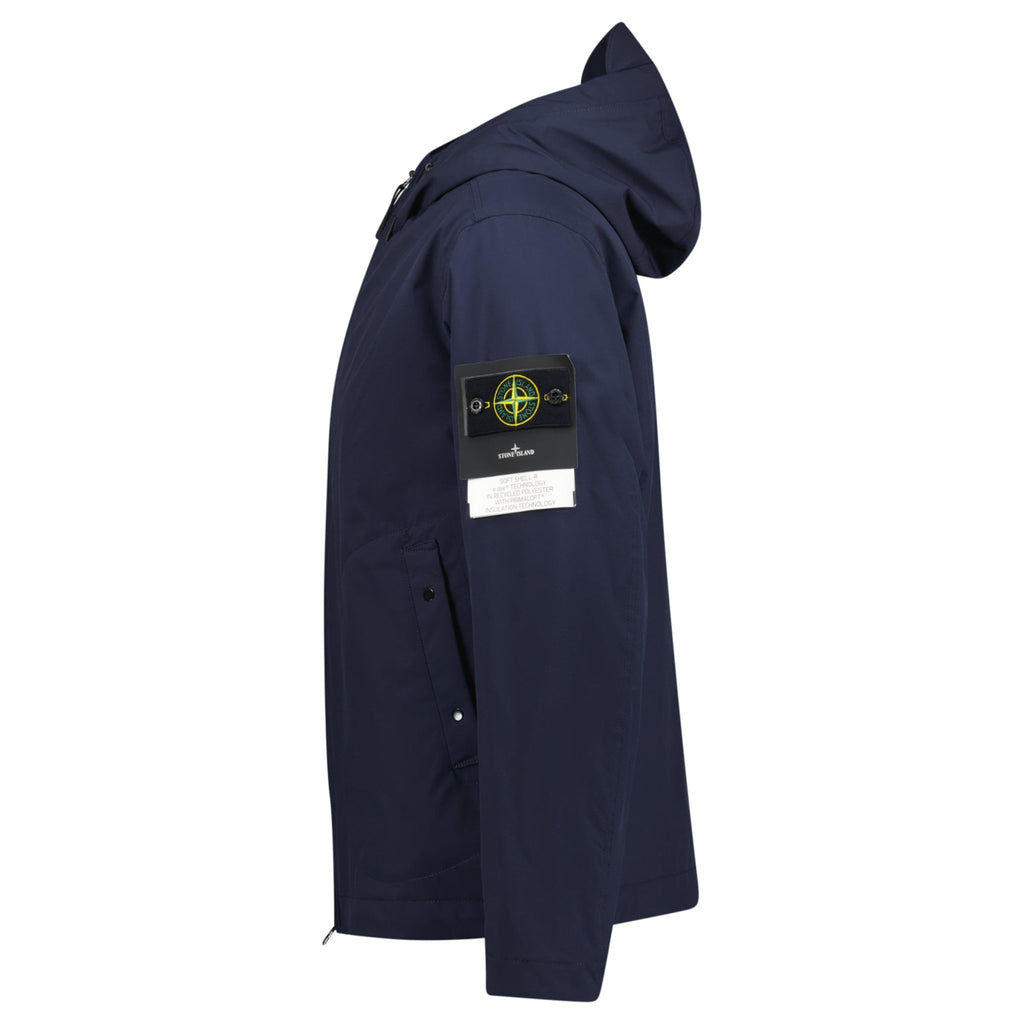 Stone Island Hooded Soft Shell R Jacket Navy - chancefashionco