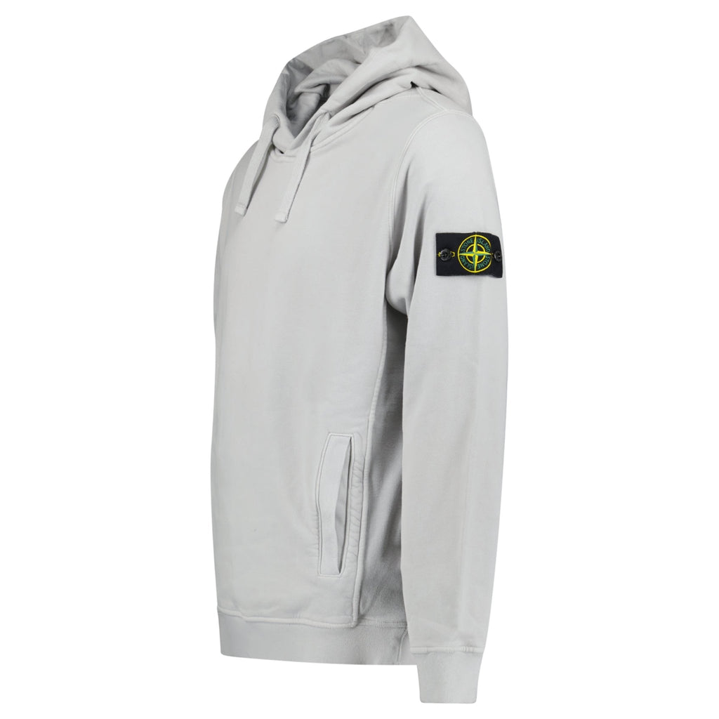 Stone Island Hooded Sweatshirt Pearl Grey - chancefashionco