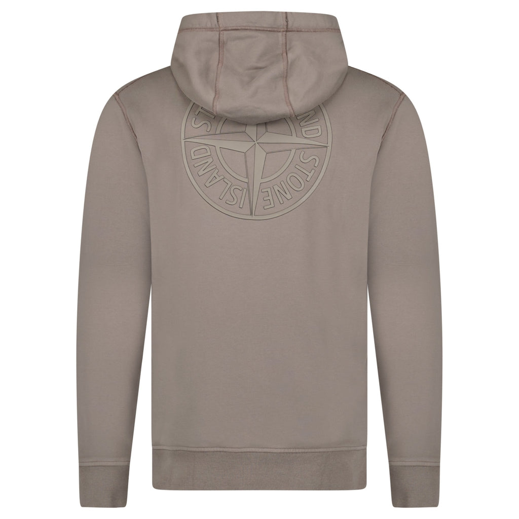 Stone Island Institutional Two Print Hoodie Grey - chancefashionco