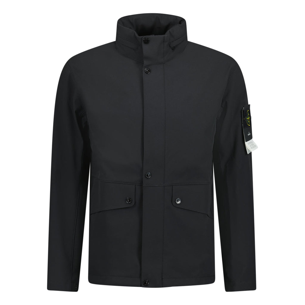 Stone Island Light Soft Shell R Jacket Black - chancefashionco