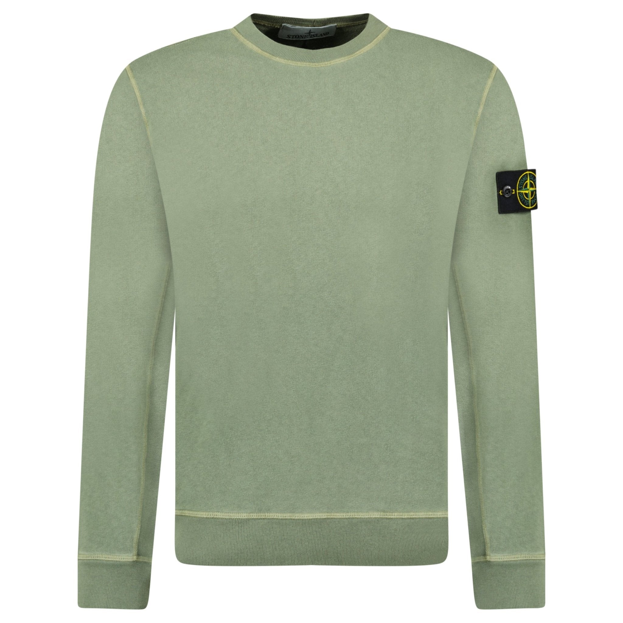 Color variation of Stone Island Malfie 'Old Effect' Sweatshirt Musk Green