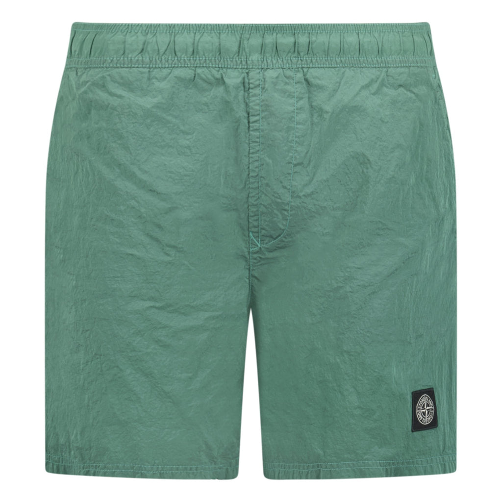 Stone Island Nylon Metal Swim Shorts Green - chancefashionco