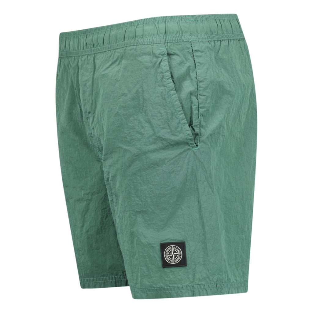 Stone Island Nylon Metal Swim Shorts Green - chancefashionco