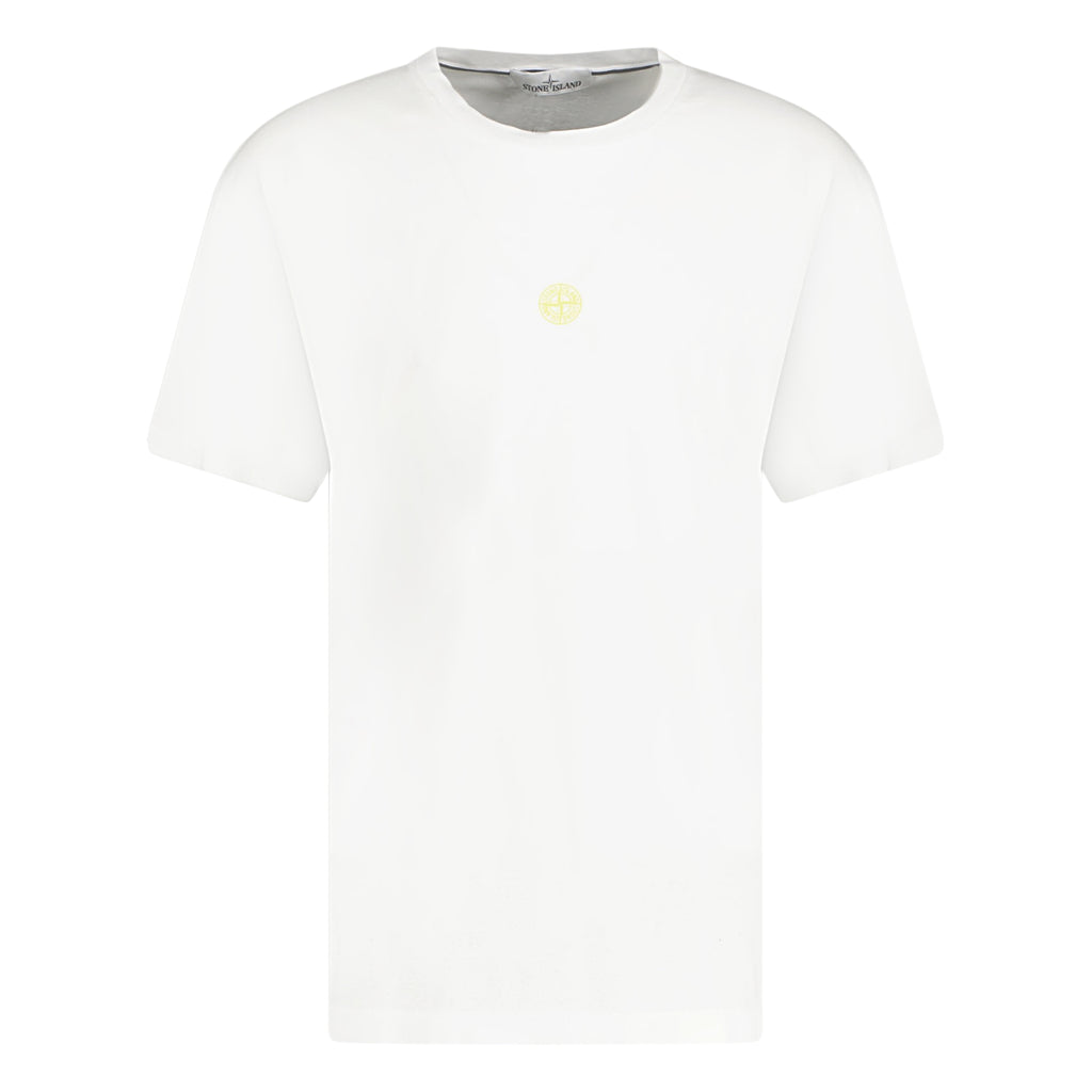 Stone Island Printed Logo T-Shirt White - chancefashionco