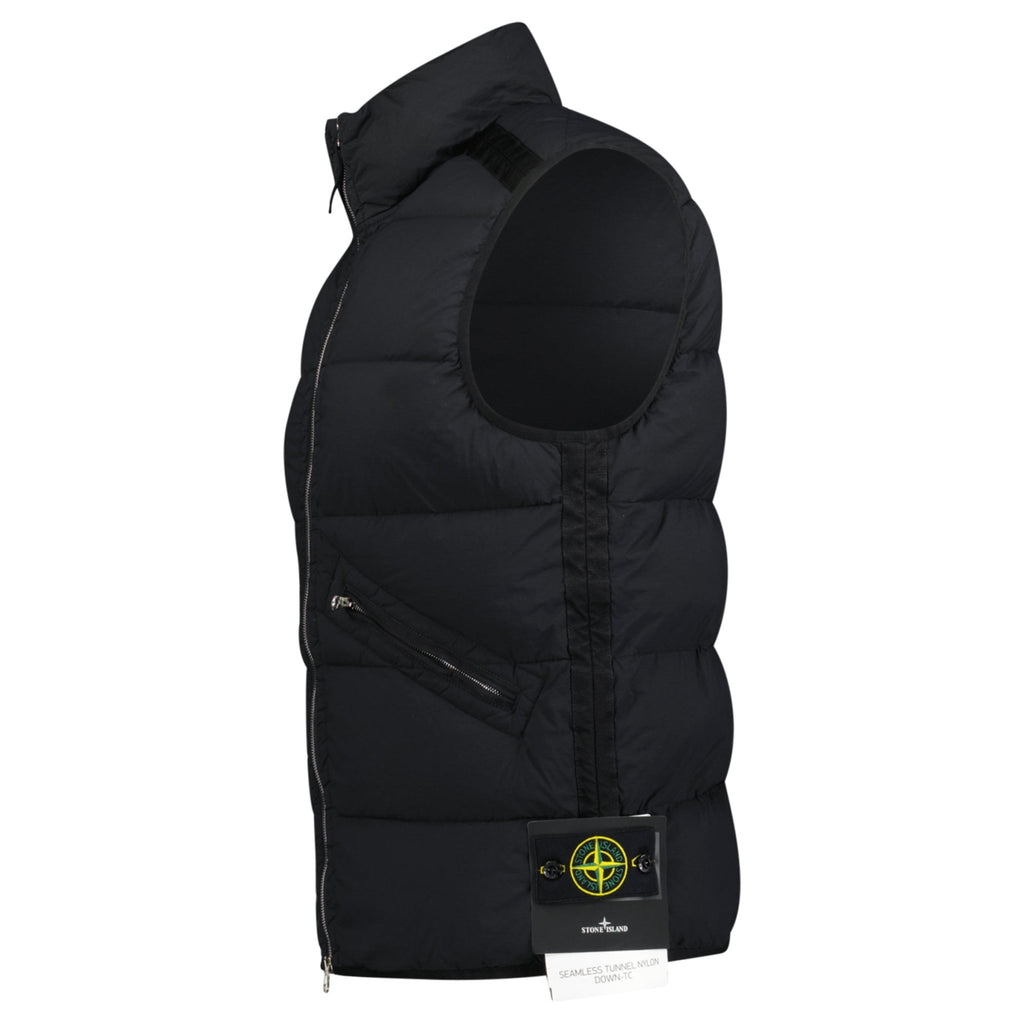 Stone Island Seamless Tunnel Down Gilet Black - chancefashionco