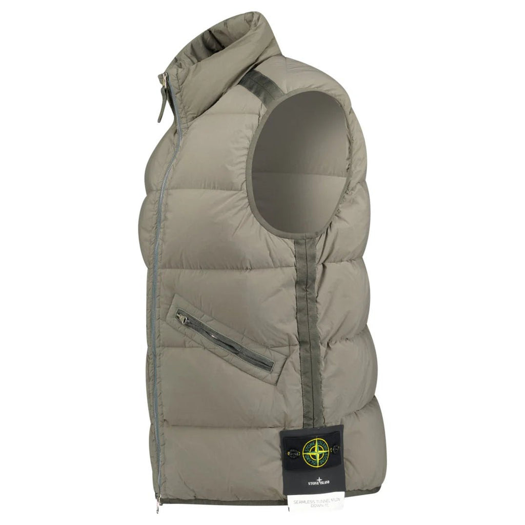 Stone Island Seamless Tunnel Down Gilet Walnut - chancefashionco