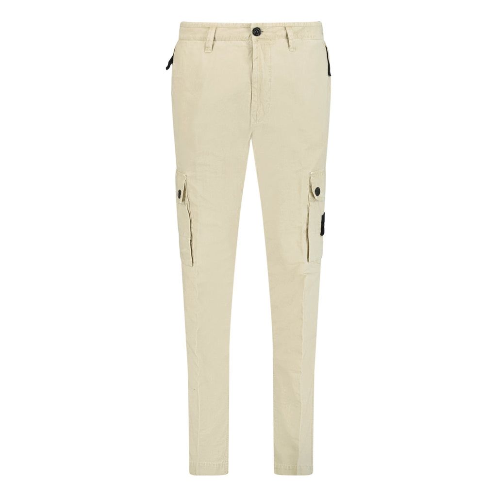 Stone Island Slim Fit Cargos Beige - chancefashionco