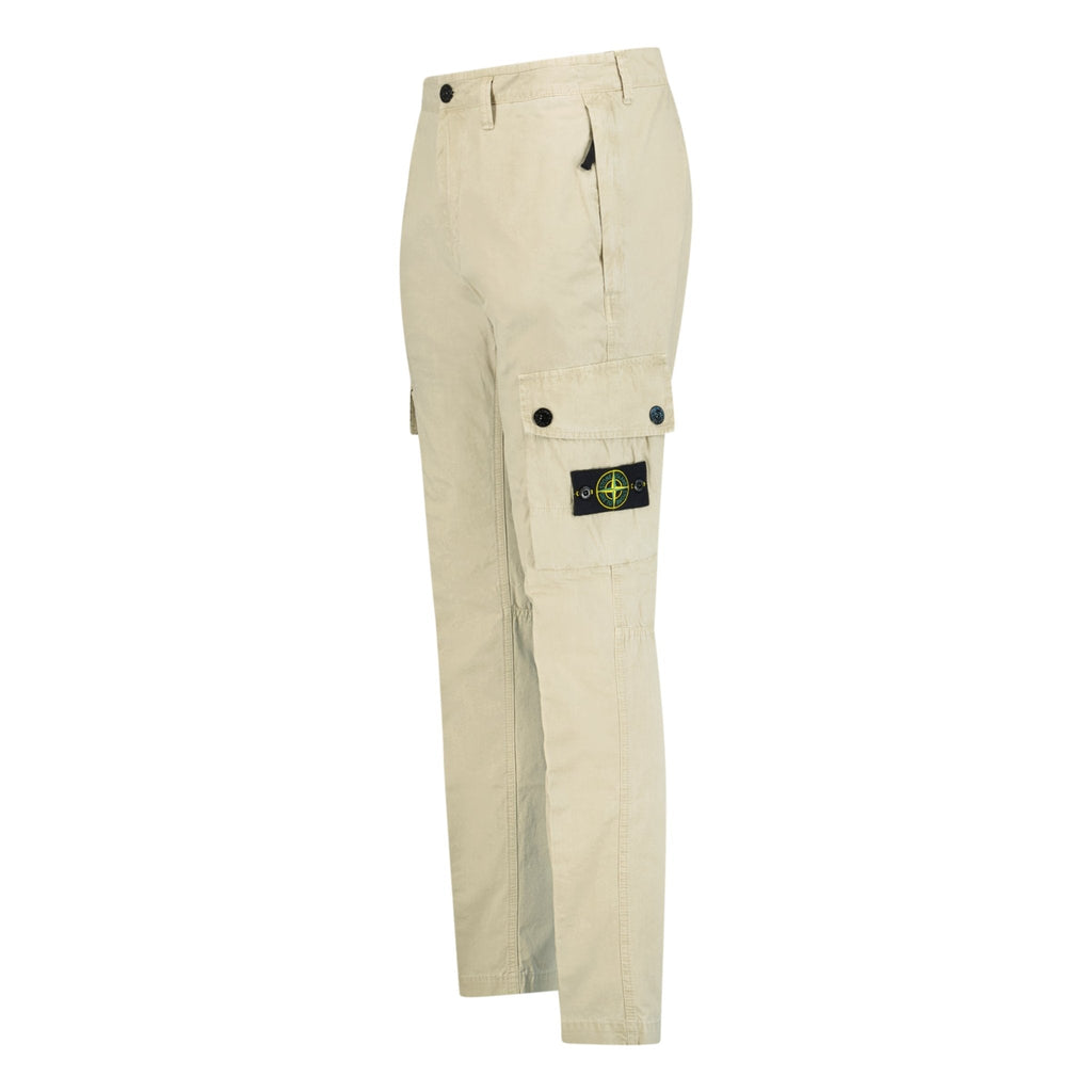 Stone Island Slim Fit Cargos Beige - chancefashionco