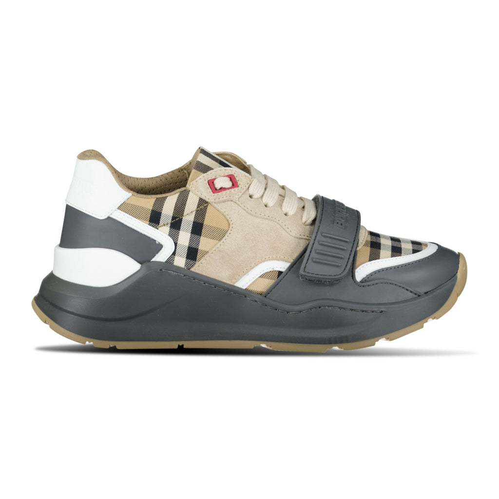 Womens Burberry Ramsey Check Sneakers - chancefashionco