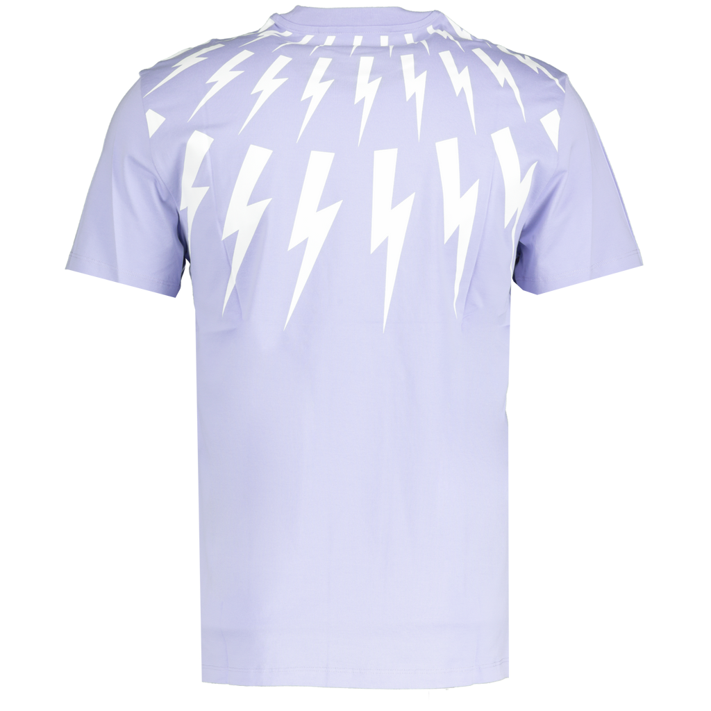 Neil Barrett Thunderbolt T-Shirt Lilac - chancefashionco