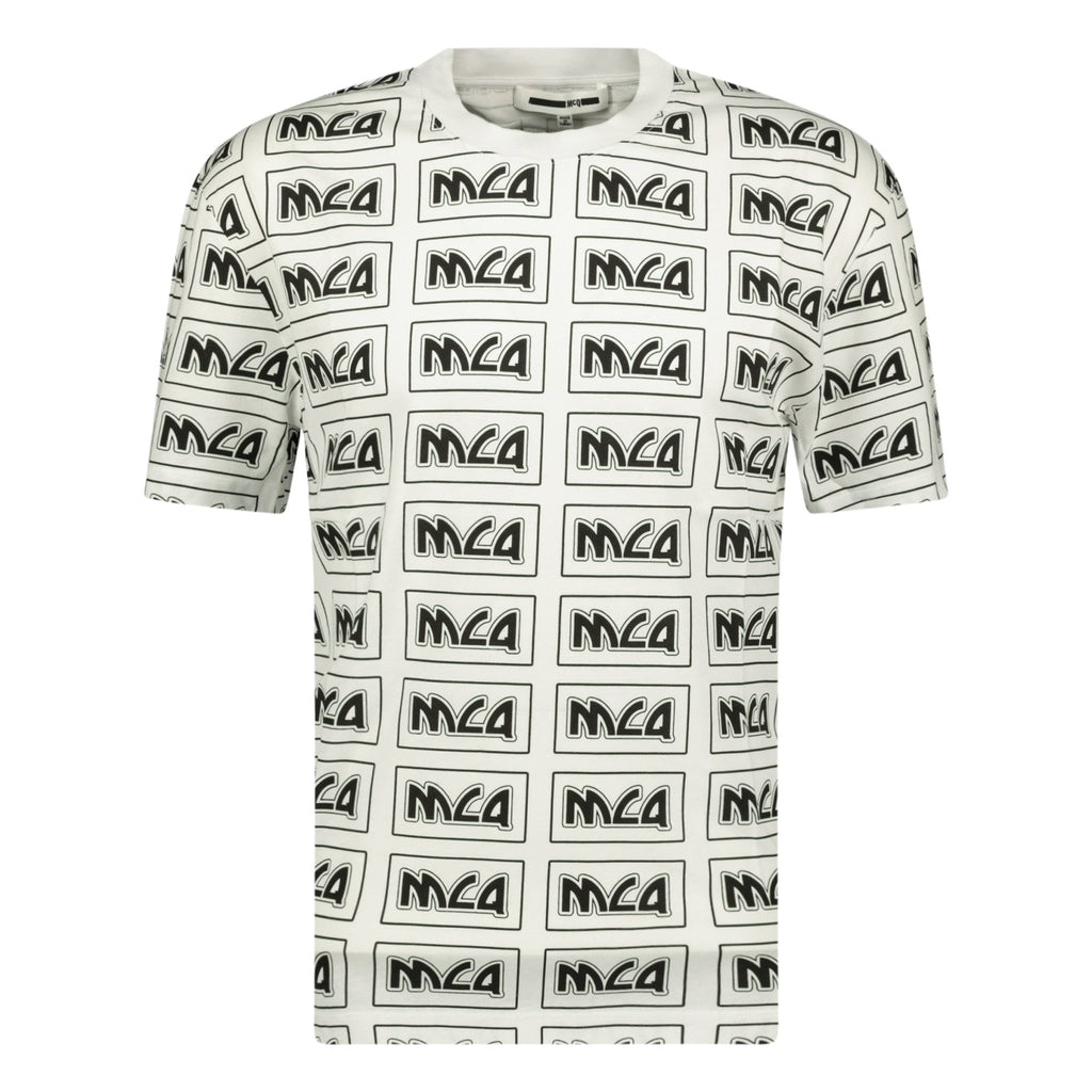 Alexander McQueen MCQ Print T-Shirt White - chancefashionco
