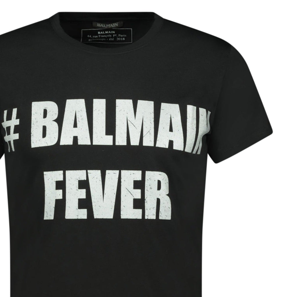 Balmain Logo Print T-Shirt Black - chancefashionco