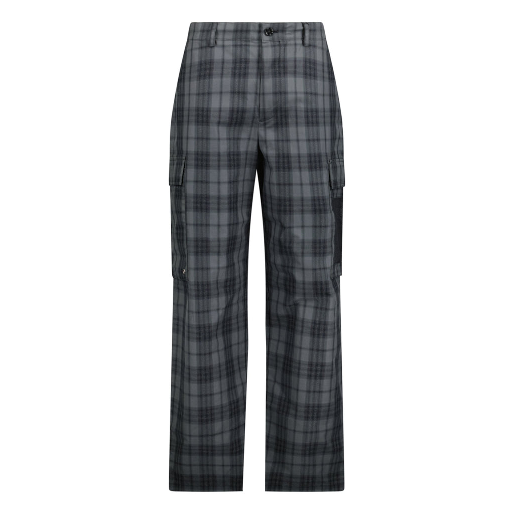 Burberry 'Belstone' Check Cargos Dark Grey - chancefashionco